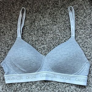 Calvin Klein Gray Women's Bralette Size Small